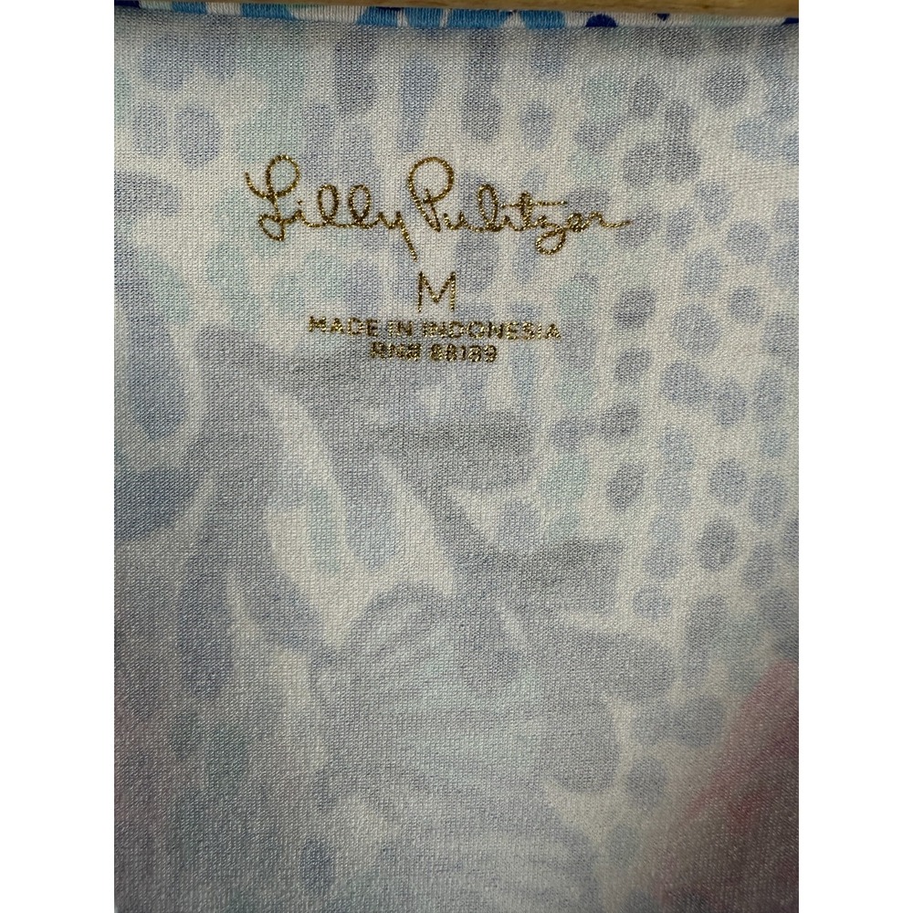 Lilly Pulitzer Beverlynn Dress Resort White Sway With Me Pink Blue Small *Flawed - Picture 11 of 16
